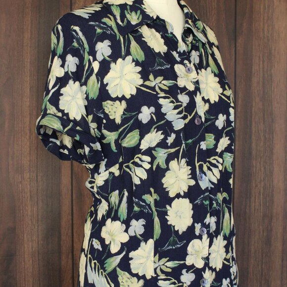 Vintage 1980s 1990s Pants and Top, Clio Two Piece Hawaiian Floral Print Set - Picture 5 of 10